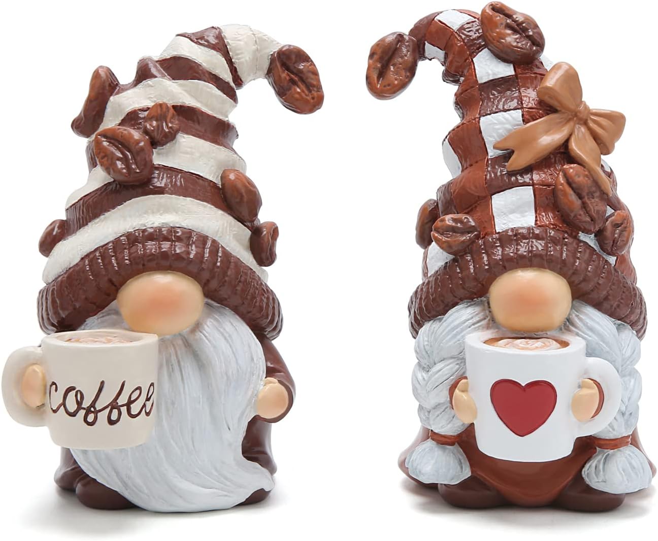 Resin Coffee Gnome Kitchen Farmhouse Decor Figurines