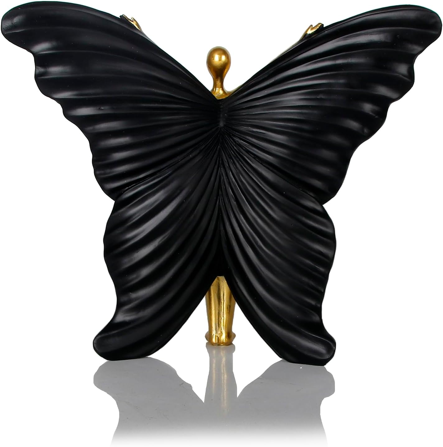 Black Butterfly Fairy Resin Table Decor Sculpture
