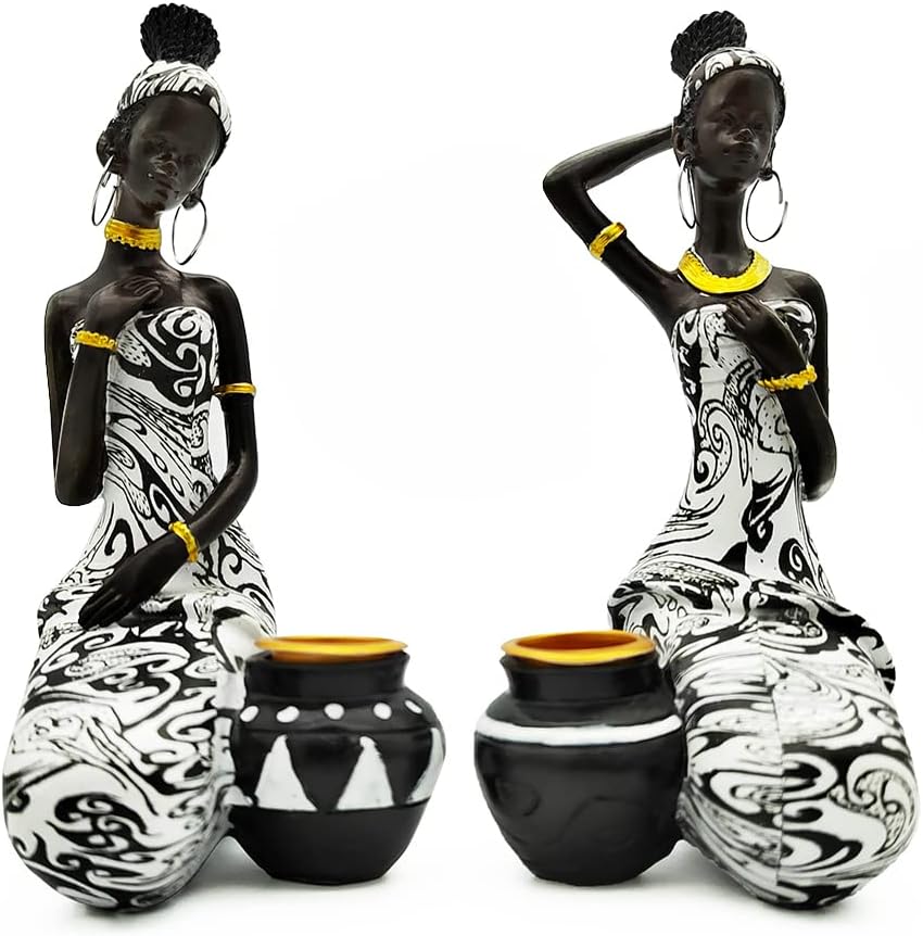 Tribal African Women Sculpture Home Decor Figurines