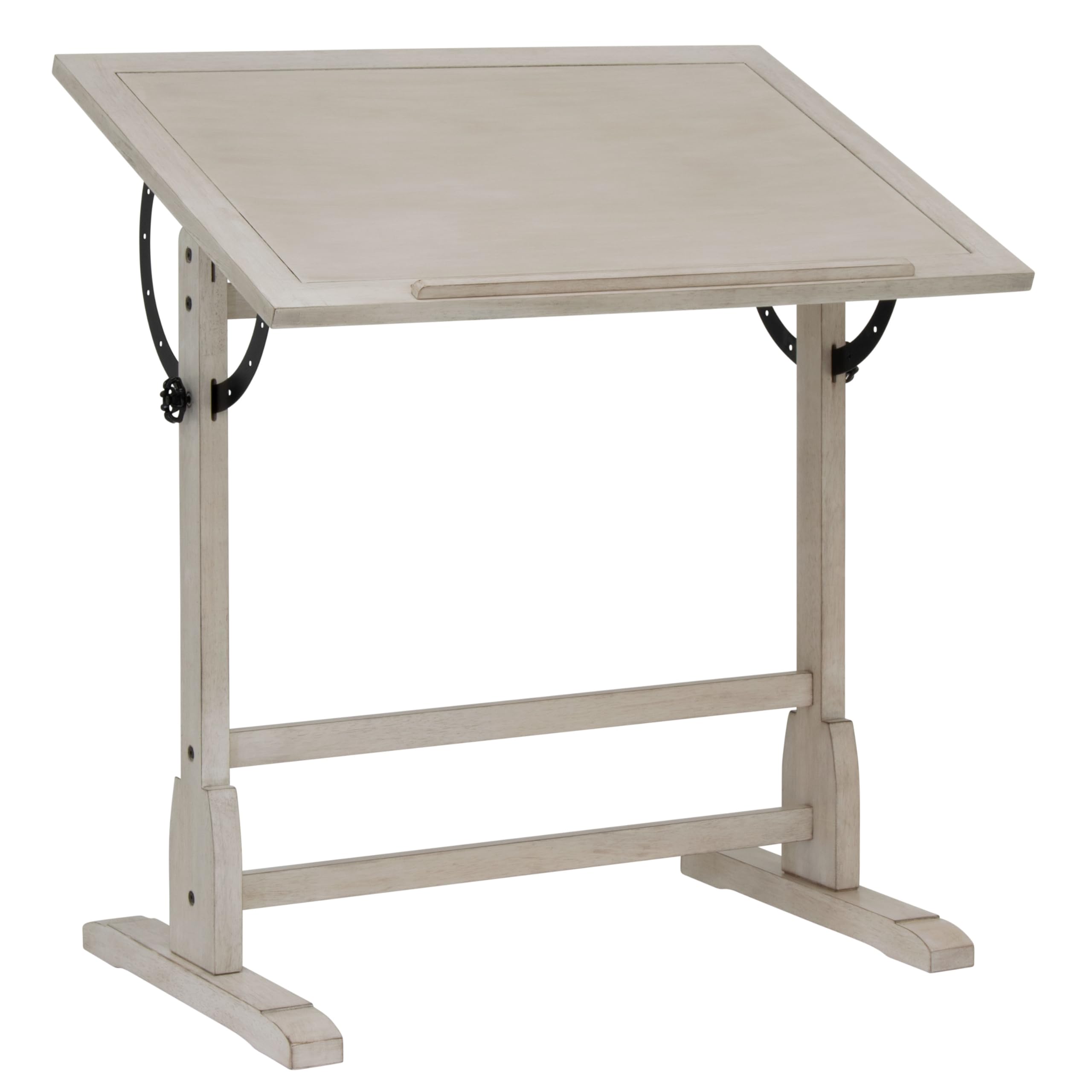 Vintage Rustic Oak Adjustable Drafting Desk