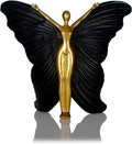 Black Butterfly Fairy Resin Table Decor Sculpture