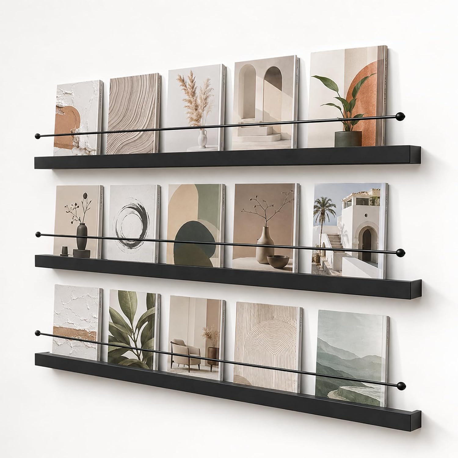 Metal Wall Magazine Vinyl Record Storage Rack