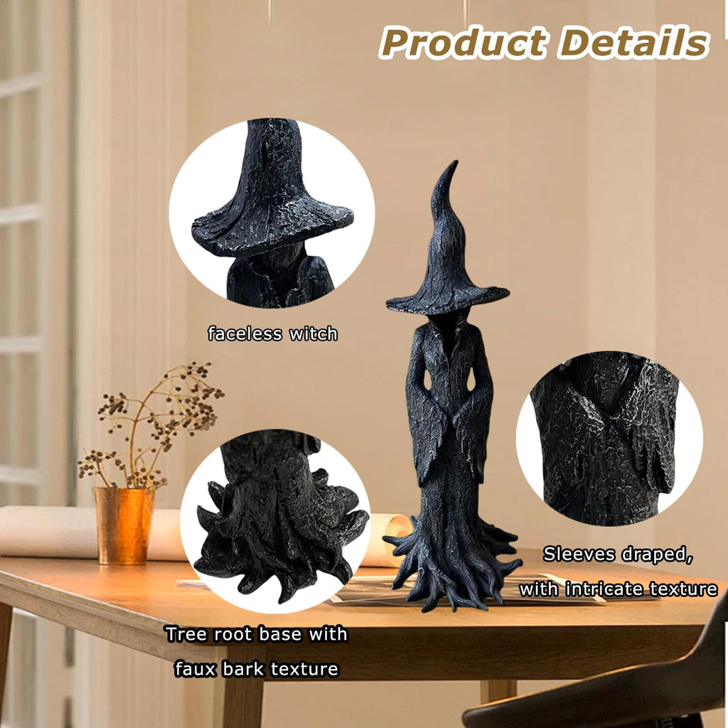 Gothic Witch Resin Statue Desktop Bookshelf Decor