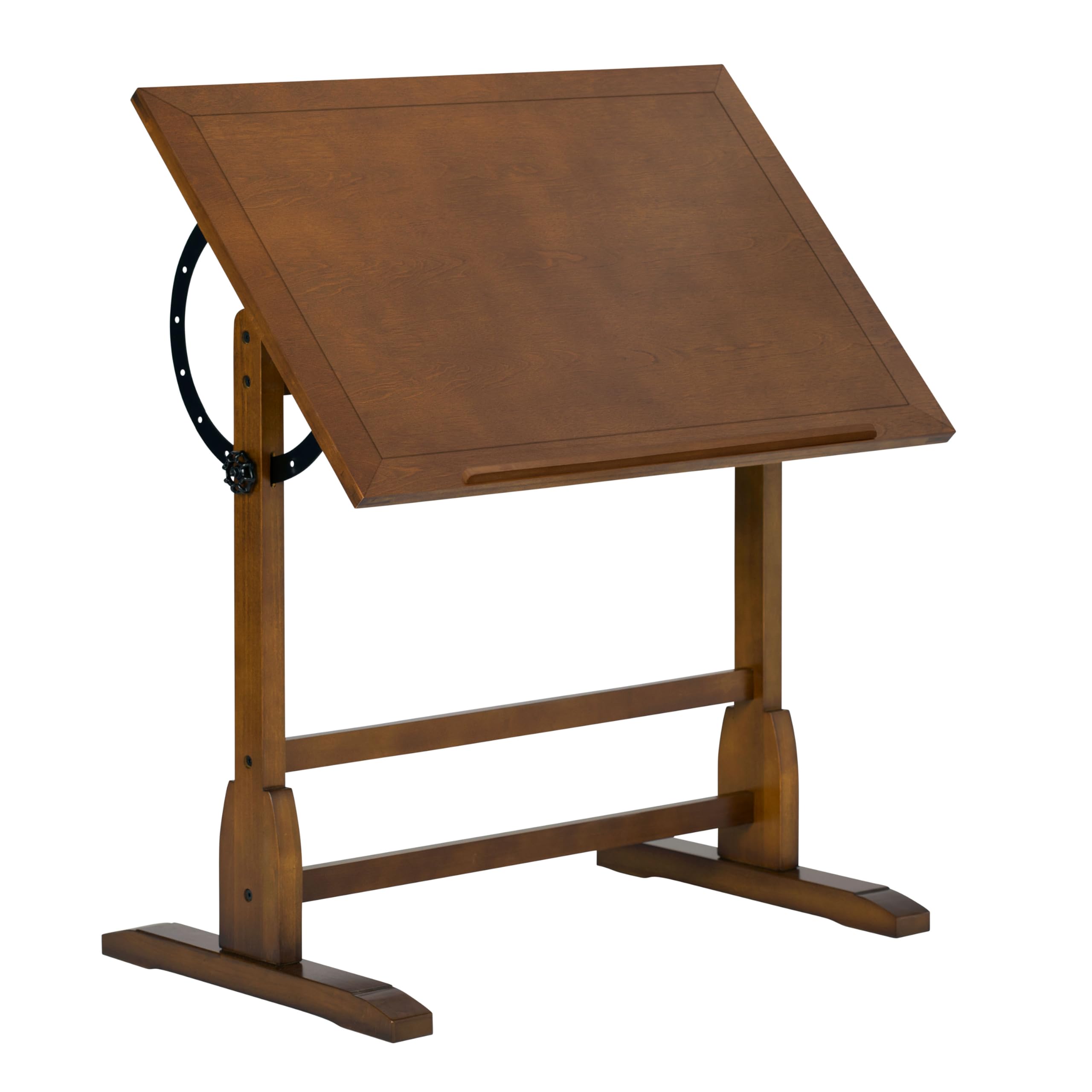 Vintage Rustic Oak Adjustable Drafting Desk