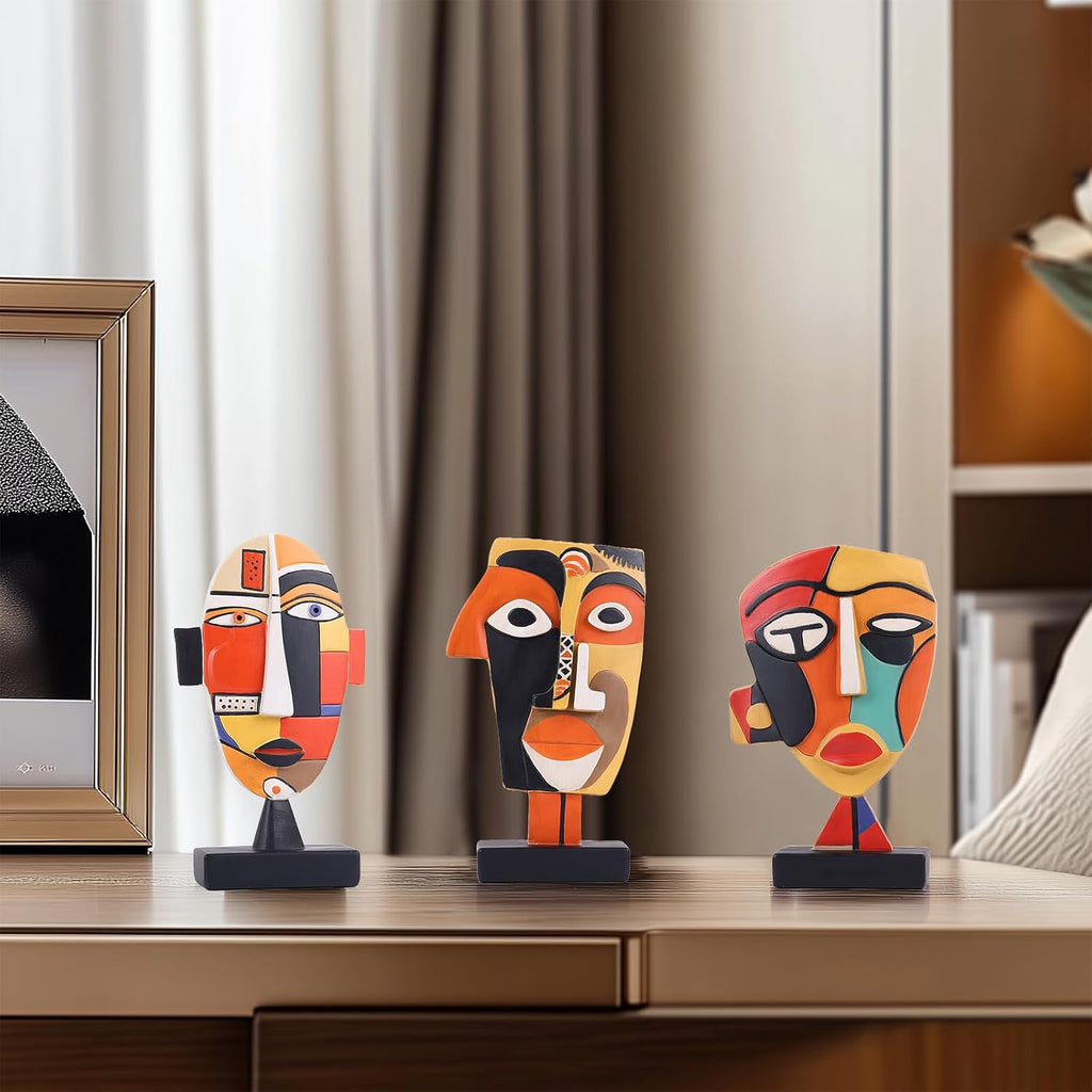 Tribal African Resin Sculpture Home Decor Figurines