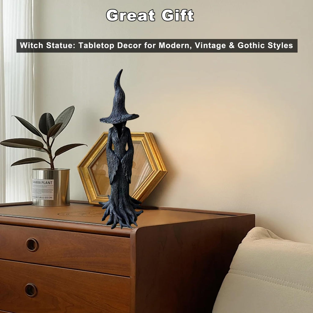 Gothic Witch Resin Statue Desktop Bookshelf Decor