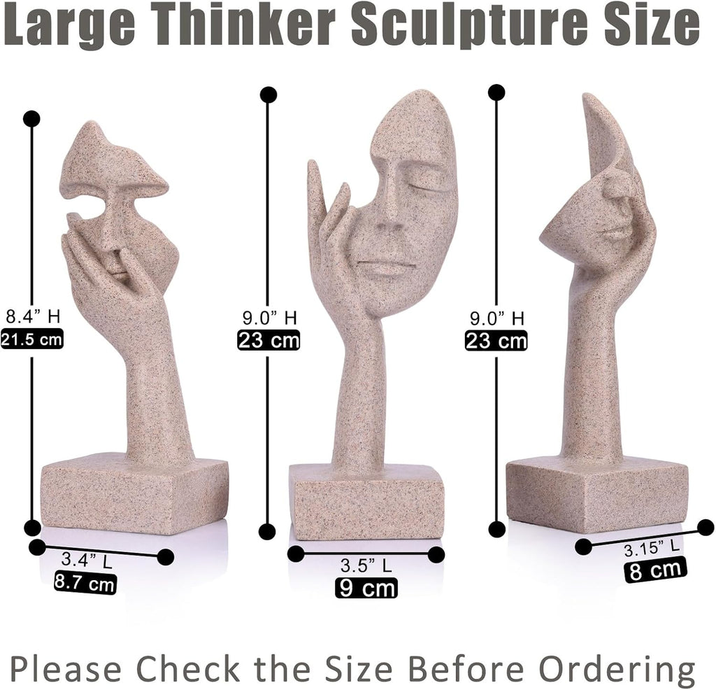 Sandstone Thinker Statue Home Indoor Decor Figurines