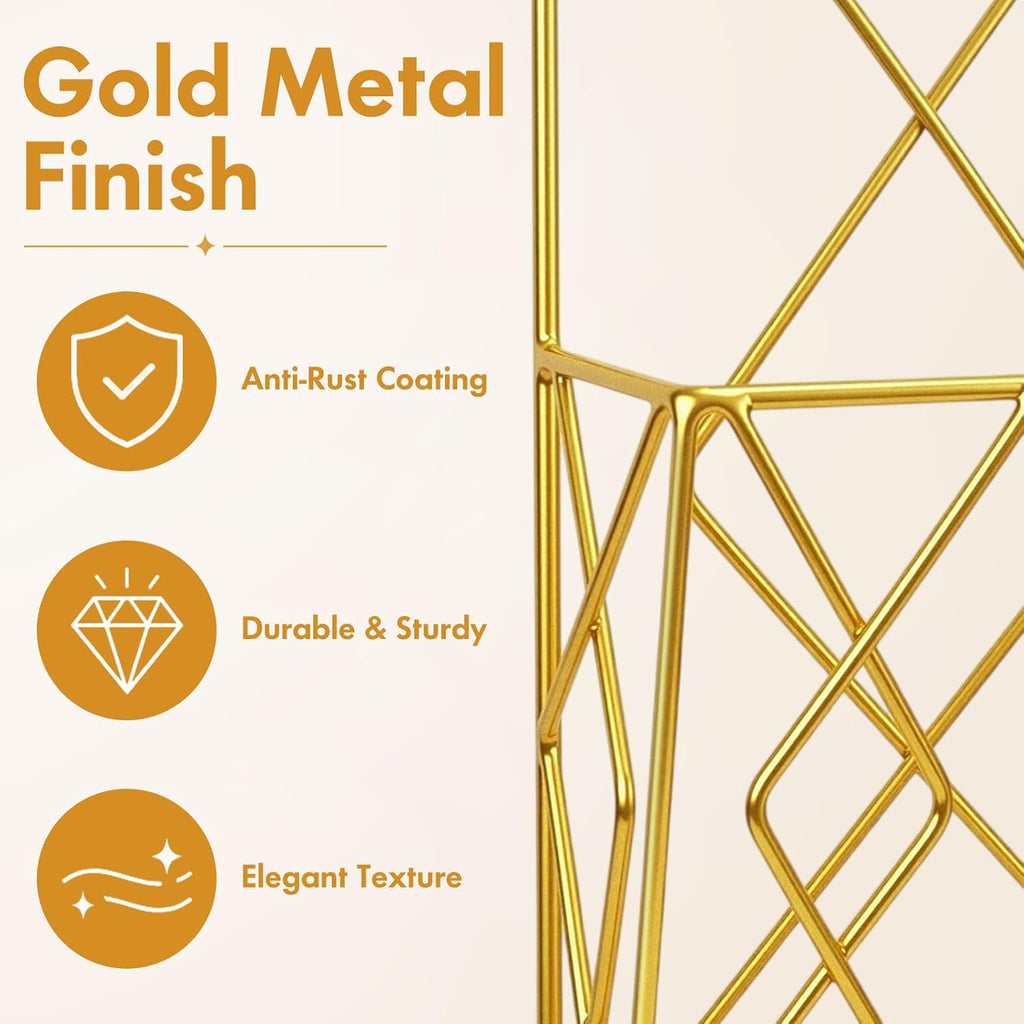 Gold Metal Wire Wall Mount File Organizer