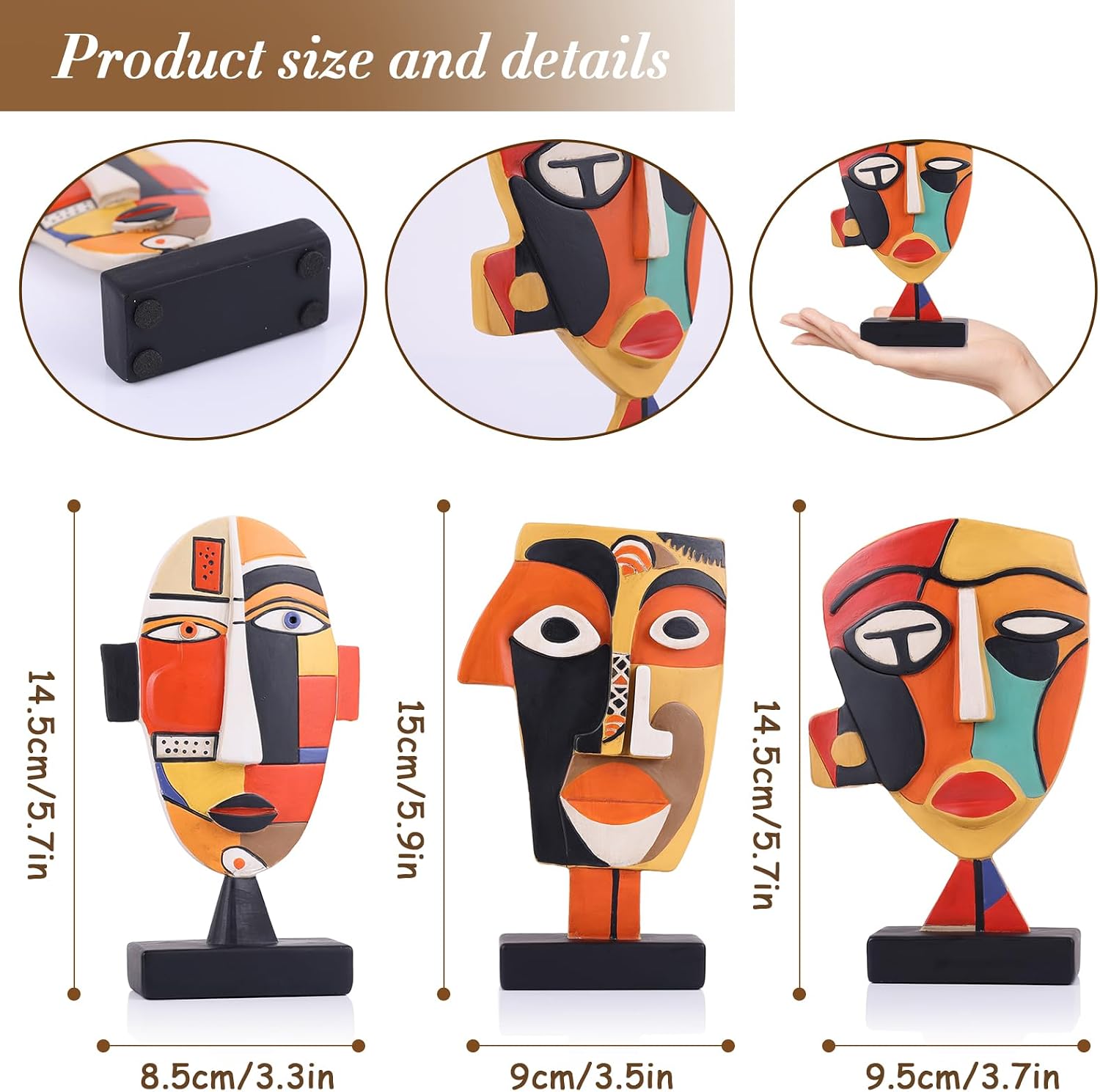 Tribal African Resin Sculpture Home Decor Figurines