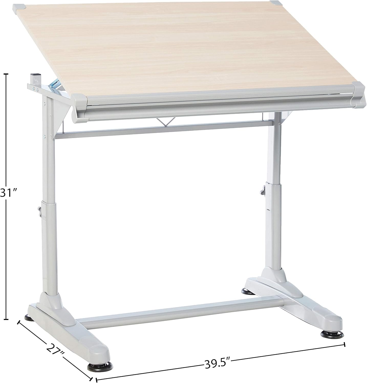 Height Angle Adjustable Birch Drafting Desk