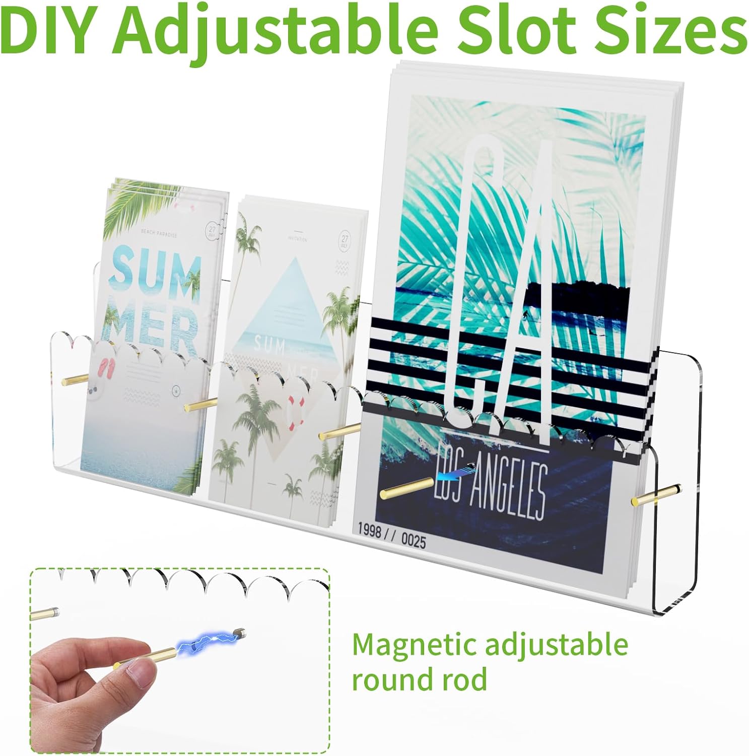 Acrylic Wall Mount Brochure Display Organizer