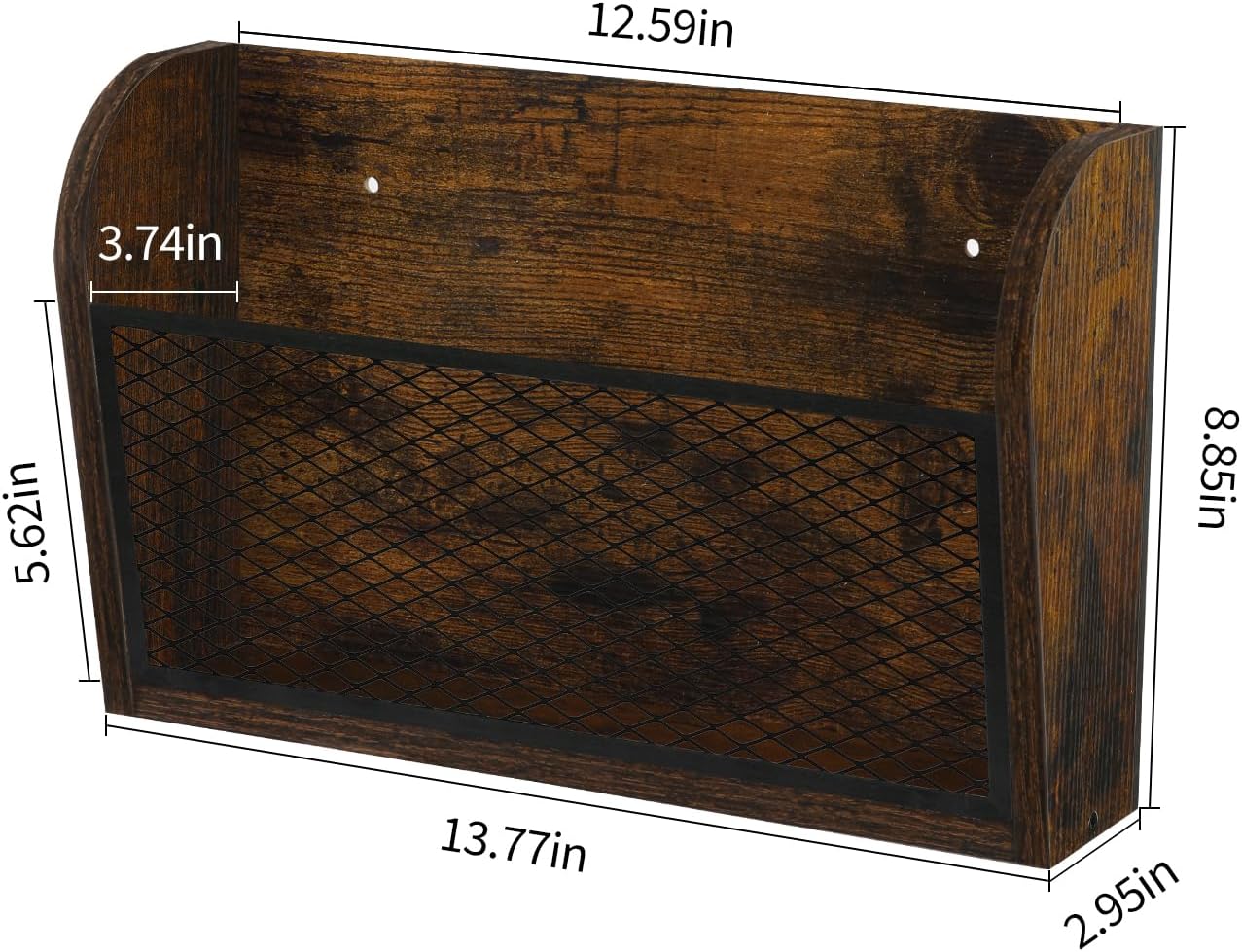 Wall Mount Hanging Paper File Storage Organizer