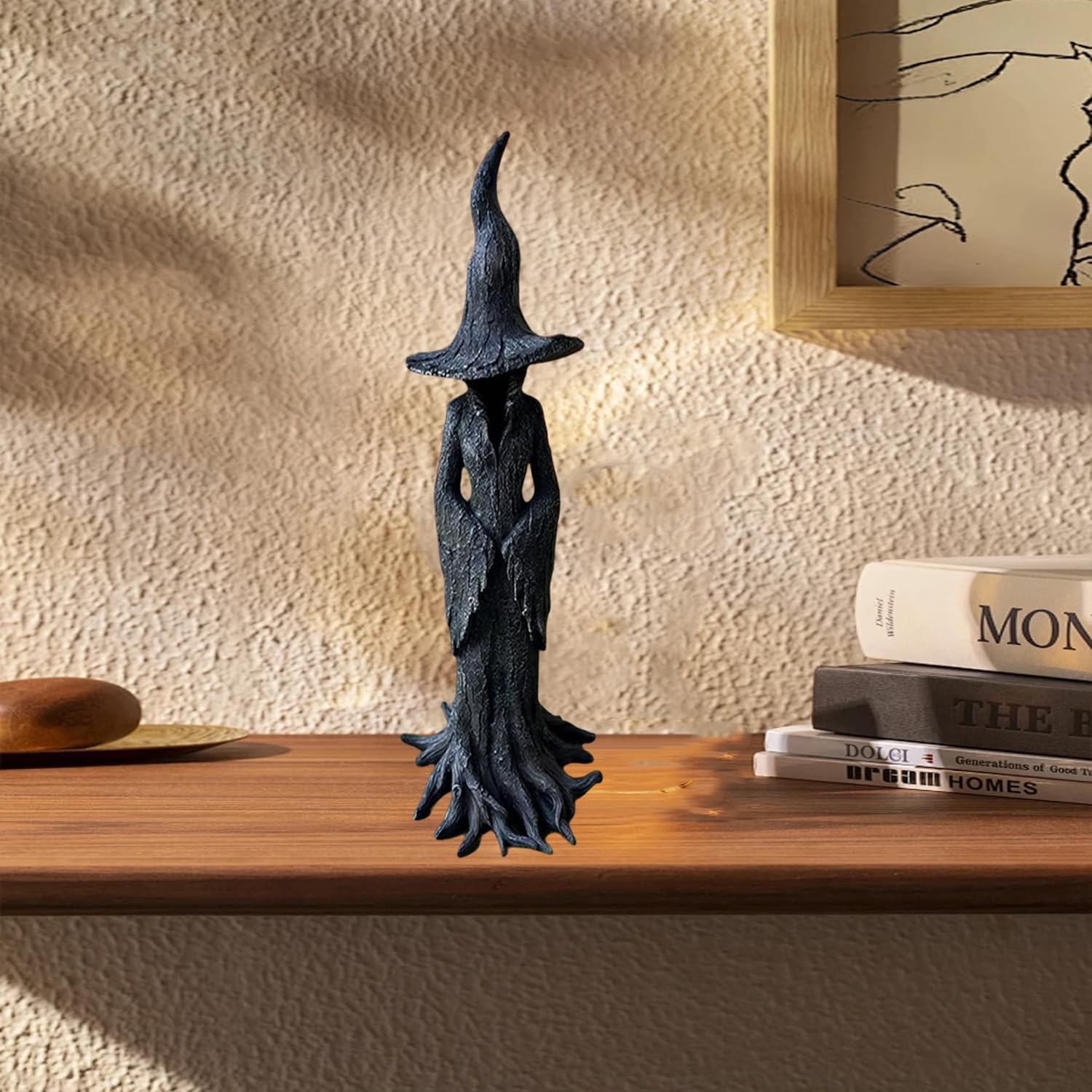 Gothic Witch Resin Statue Desktop Bookshelf Decor