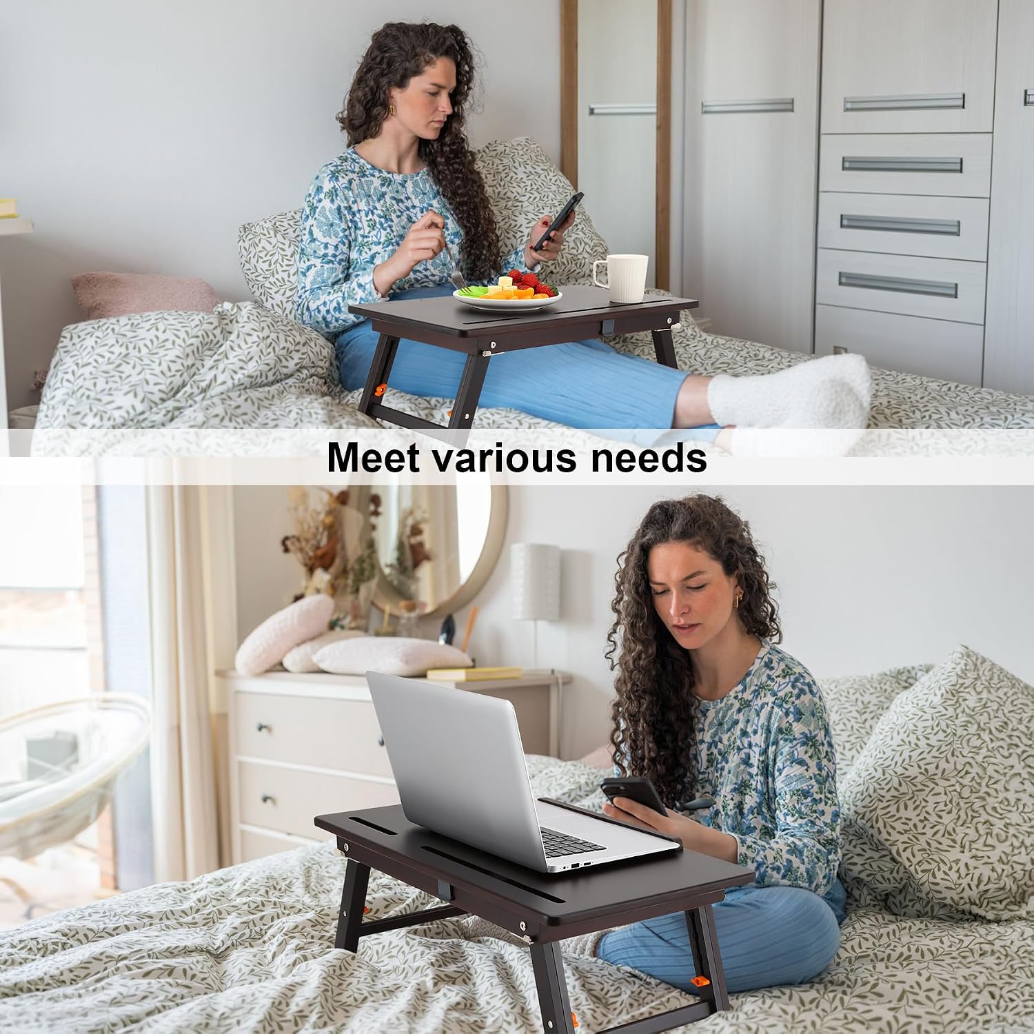 Foldable Bamboo Adjustable Drafting Drawing Desk