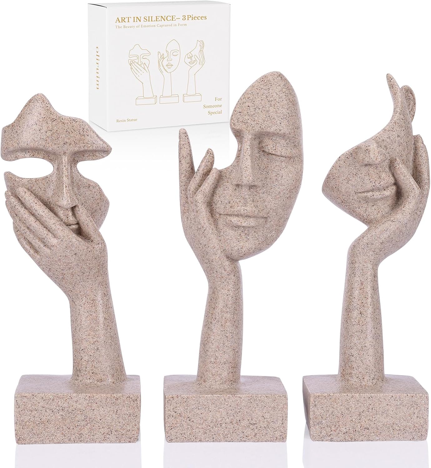 Sandstone Thinker Statue Home Indoor Decor Figurines