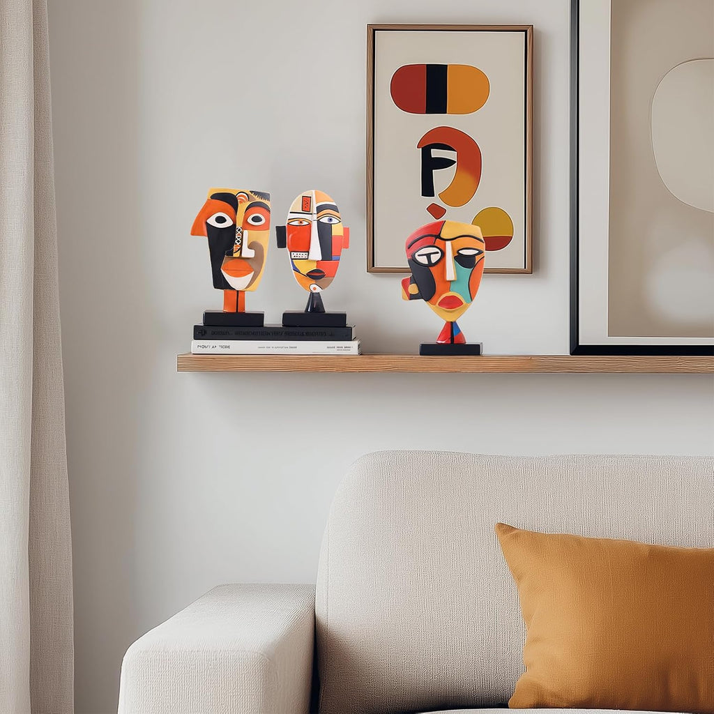 Tribal African Resin Sculpture Home Decor Figurines