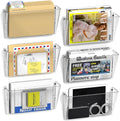 Clear Acrylic Wall Mount File Pocket Organizer