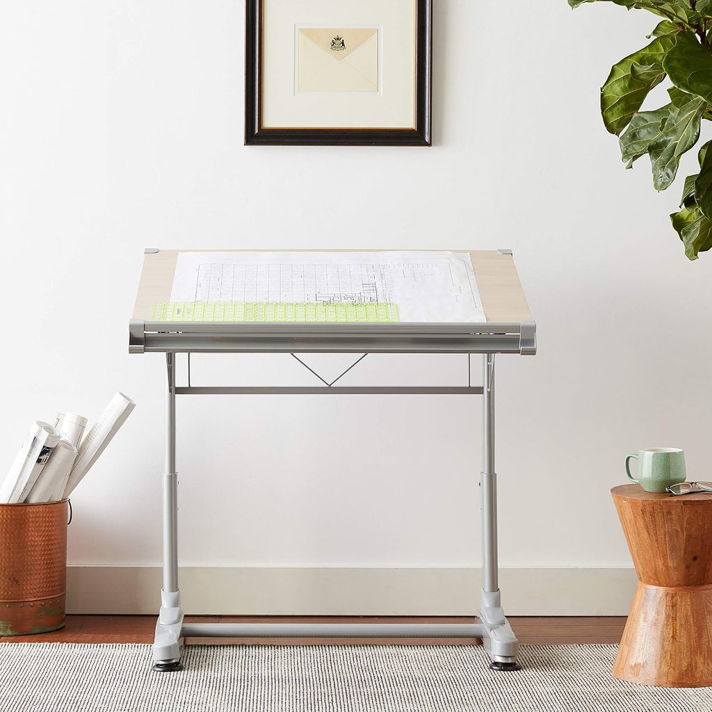 Height Angle Adjustable Birch Drafting Desk